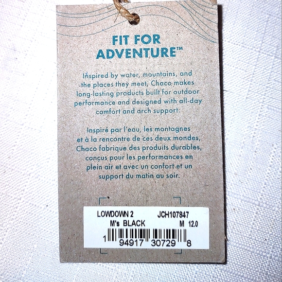 Chaco Men's Lowdown 2 Sandal in Black - Picture 5 of 5